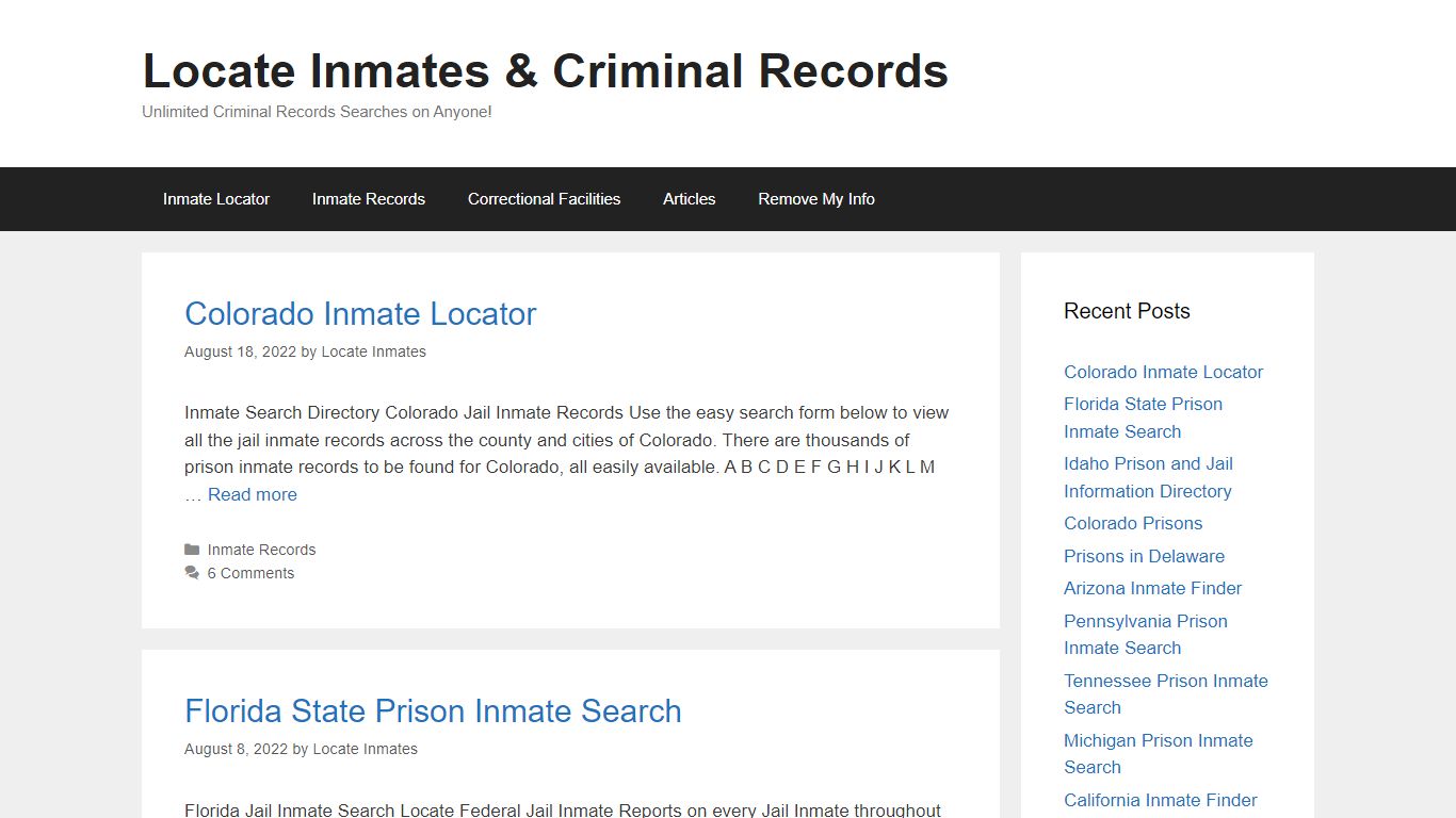 Florida State Prison Inmate Search – Locate Inmates & Criminal Records